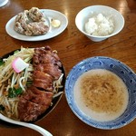 極濃湯麺 フタツメ - 【2017.6.25(日)】排骨もりタンメン(並盛・250g)1,000円＋から揚げセット180円