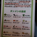 極濃湯麺 フタツメ - 【2017.6.25(日)】タンメンの食材