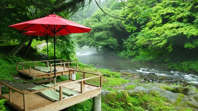 鶴仙渓 川床 加賀市その他 カフェ 食べログ