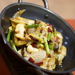 四川食府 - 四川風イカの鉄鍋炒め（８８０円）２０１７年６月