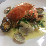 リストランテ マツシマ - アクアパッツァ:ムール貝、渡り蟹、クエ、あさり