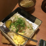 Patsupare Yakiniku Genki - 野々山御膳の蒸しご飯とお味噌汁。