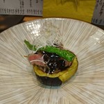 かま田 - 焼き物 阿波牛と賀茂茄子の田楽味噌