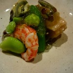 すし宮川  - ホッケ南蛮漬け、じゅんさい、旬野菜