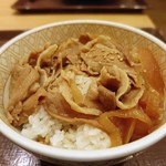 Sukiya - 豚丼ｗ　貧相に見えますが、あれば嬉しいです（’’ｂ