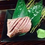 個室焼肉ひごや - 黒毛和牛厚切り上カルビ