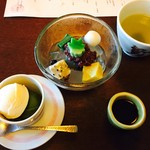 韻松亭 - 水菓子　アイスとあんみつ