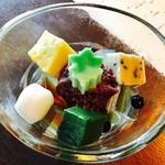 韻松亭 - 水菓子　あんみつ