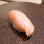 寿しの吉乃 - 鰆ヅケ 粒マスタード