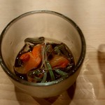 くろ﨑 - 岩モズク（能登）×ジュンサイ（秋田）×赤貝