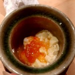 くろ﨑 - 牡丹エビ（増毛）×イバラガニ内子のの茶碗蒸し