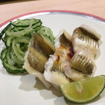 すし 陸 - 穴子の白焼き