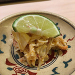 すし 陸 - 毛ガニのウニ和え