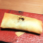 日本料理 きた川 - 揚物　スッポンと白子入り春巻き