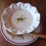 新玉ねぎの冷たいポタージュ