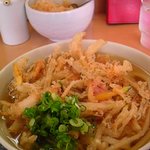 手打ちうどん寺屋  - かき揚げうどん