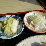 城 - 2011/2　白菜のお漬物と薬味のネギ