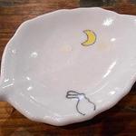 手打ち蕎麦 仙太郎 - 兔さんのお月見皿