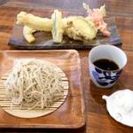 手打ち蕎麦 仙太郎 - 和歌山産大穴子一本揚げとお蕎麦（冷）