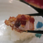 もち豚とんかつ たいよう - ロースかつソースで喰らう