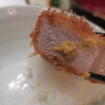 もち豚とんかつ たいよう - ロースかつソースで喰らう