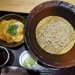 生そば あずま - かつ丼セット950円(1玉)