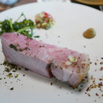 イチリン ハナレ - ２種の山椒をかけた低温豚（取り分け後）