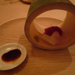 八雲茶寮 - お造り　本まぐろ　平目　スミイカ