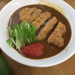 食い味の道有楽 - こちらは連れが食べたB紫峰豚カツ乗せ