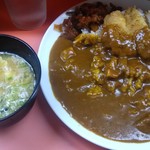 インドール - カツカレー&豚汁