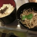 毒沢鉱泉 神乃湯 - ご飯と蕎麦