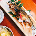 甲佐町やな場 - 鮎の塩焼き