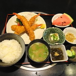 弥塩道 - 海老フライ定食