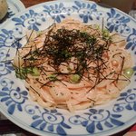 鎌倉パスタ - 枝豆とジャガイモの明太クリームパスタ