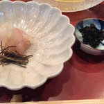 ★9.5ヒラメ昆布締め　★9極上岩海苔の佃煮