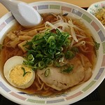 鴻ノ池サービスエリア 上り - 醤油ラーメン：醤油ラーメン半チャーハンセット