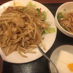煌 - 豚の生姜焼き定食¥600