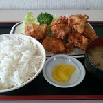 食事処千葉 - 唐揚げ定食 うまい！