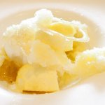 ラ・リューン - ランチコース 6480円 の日向夏のグラニテと牛乳ソルベ カモミール風味