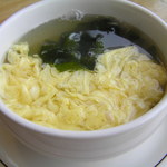 クイーンベル - ステーキ定食のスープ