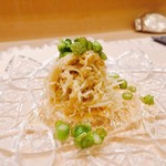 鮨 とかみ - 2017.6.  先付 毛蟹とアスパラガスポン酢のジュレ