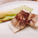 鮨 とかみ - 2017.6.  焼物 魳の塩焼きベビーコーン