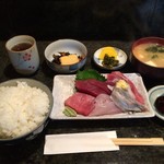 魚盛 - ★本日のランチ 刺身（まぐろ・たい・かつを・いわし）★