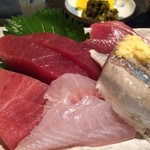 魚盛 - ★本日のランチ 刺身（まぐろ・たい・かつを・いわし）★