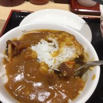 いろり庵きらく - ミニカレーセット600円、ちくわ天単品130円