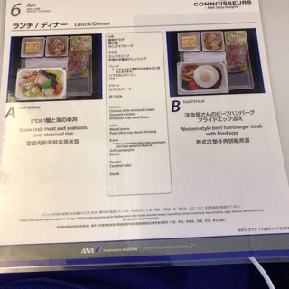 ANA全日空成田発着国際線機内食 - 