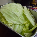 串かつじゃんじゃん - ☆キャベツはソースに漬けてパクパク（＾ｕ＾）☆