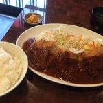 とんかつ ひろ喜 - 特大ヒレとんかつ定食（￥1100）