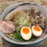 布施 細見商店 - 限定メニューブラックまぜそば（￥800）