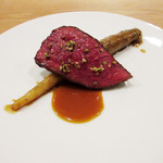 ラ・トラース - 5】金井畜産のまほろば赤牛に山椒 香りごぼう(2017/6月夜)